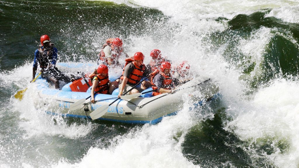White water rafting safari on River Zambezi Victoria falls